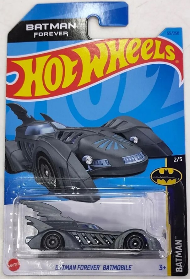 Машинка базовой коллекции Hot Wheels BATMAN FOREVER BATMOBILE серая 5785/HKJ73 машинка hot wheels dc batman batmobile hlk60