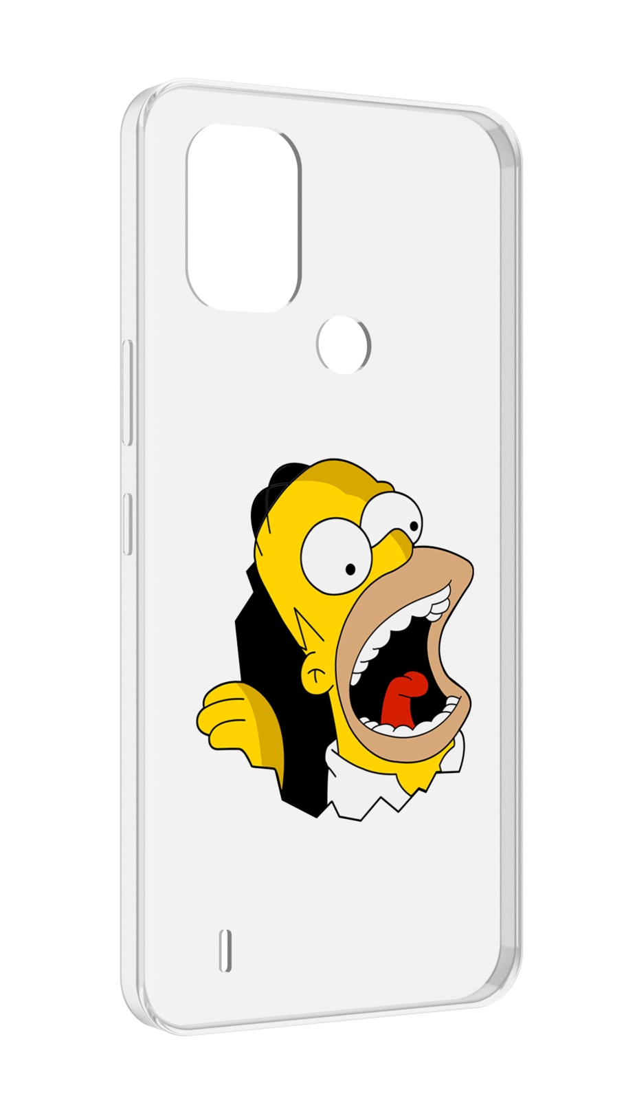 

Чехол MyPads гомер-голодный для Nokia C31, Прозрачный, Tocco