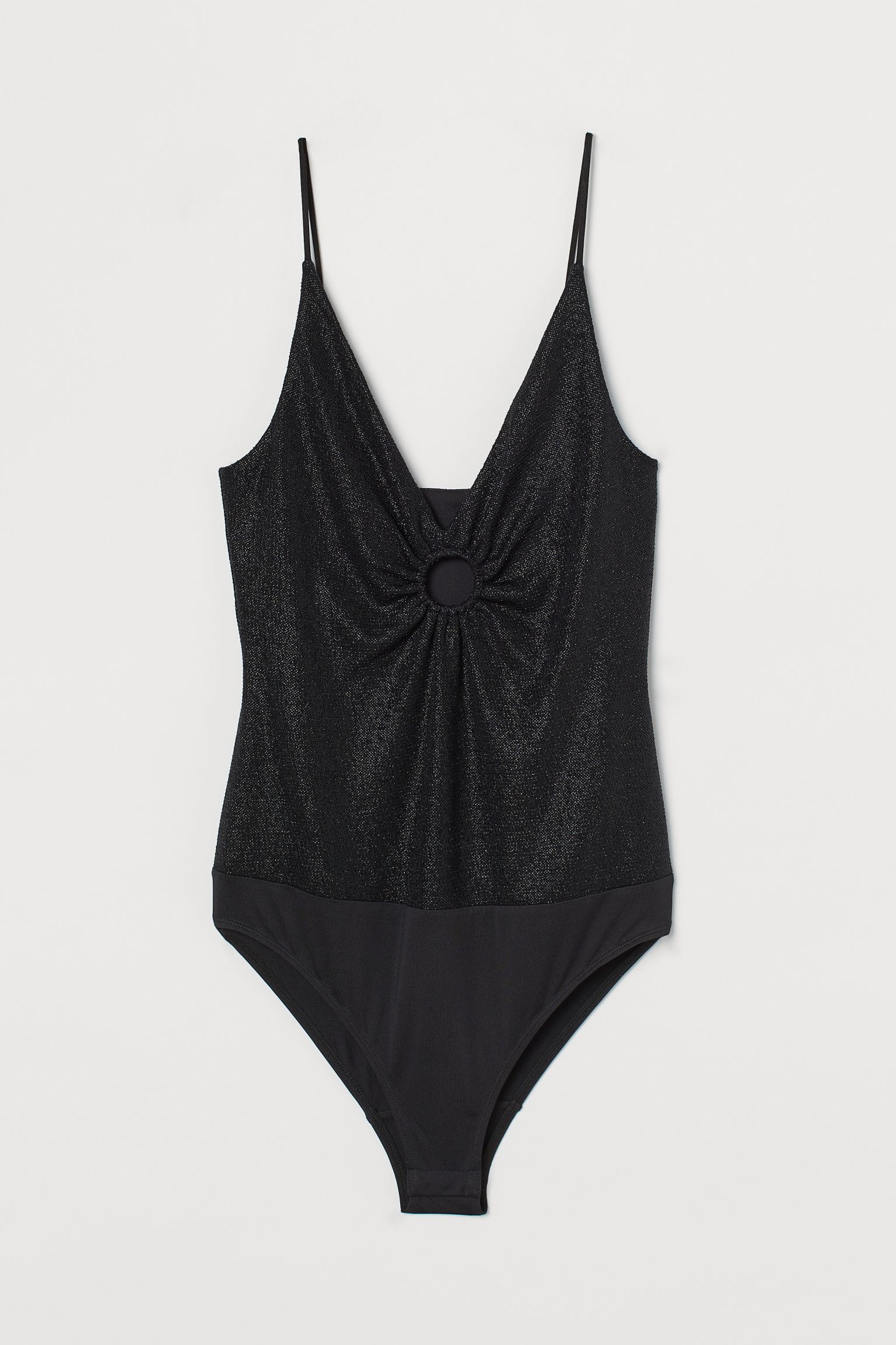 

Боди женское H&M 848039001 черное S, Черный, 848039001