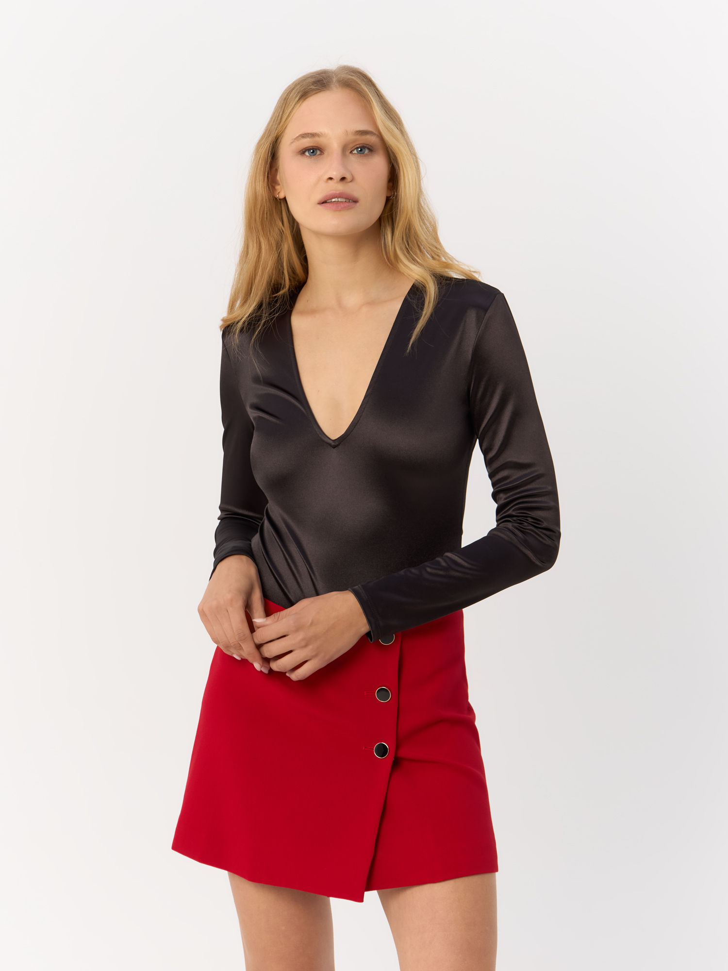 

Боди женское H&M 908551003 черное L, Черный, 9085510