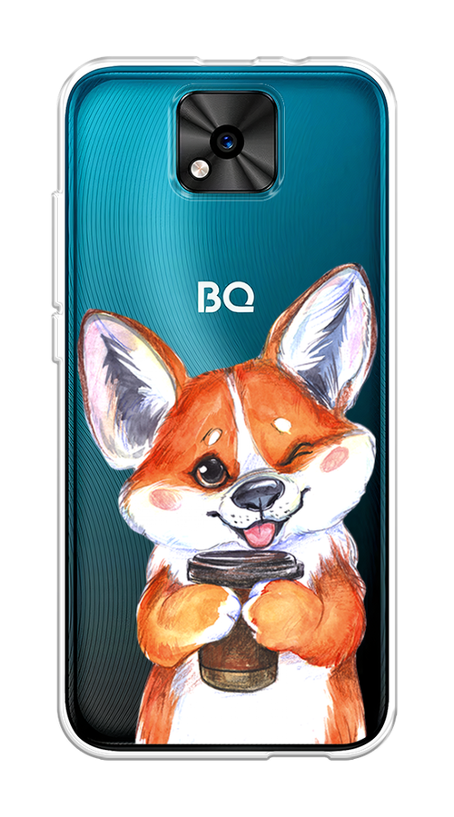 

Чехол на BQ 5533G "Корги с кофе", Оранжевый;белый, 201850-4