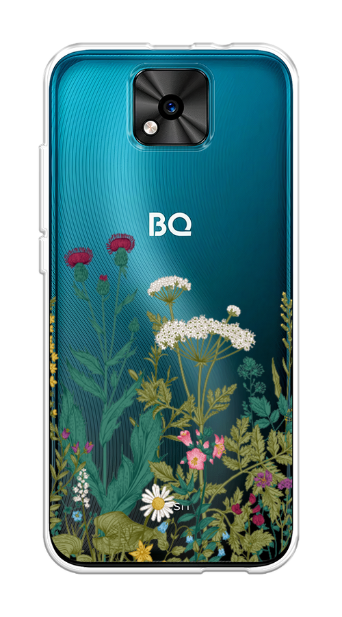 

Чехол на BQ 5533G "Дикие полевые цветы", Зеленый;розовый;белый, 201850-2