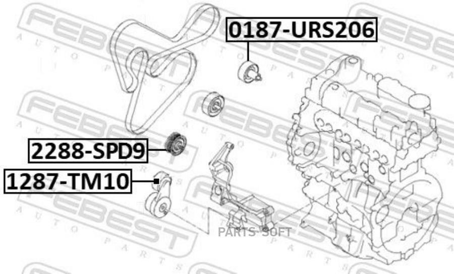 

Ролик обводной hyundai ix35/tucson 2009-2013 2288-spd9