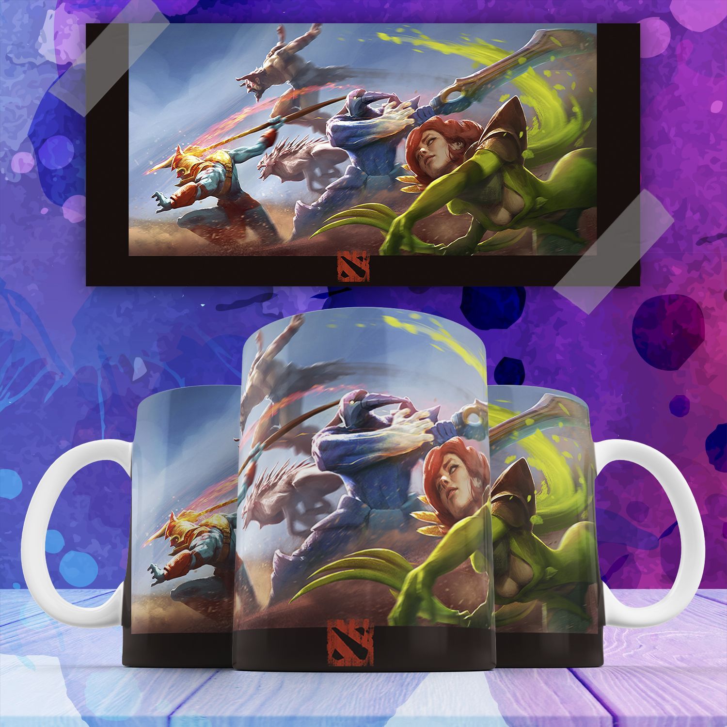 

Кружка с принтом компьютерной игры Дота dota 2 gopa 330 мл