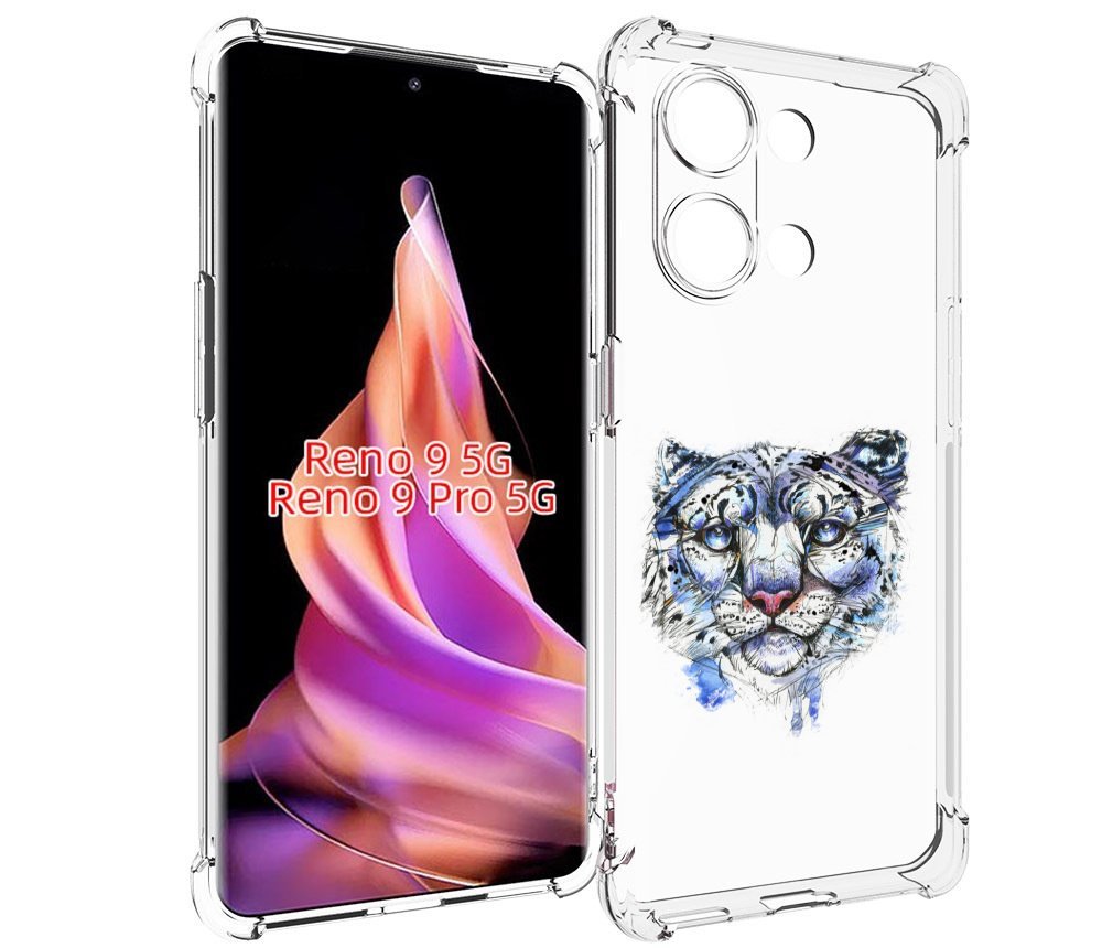 

Чехол MyPads Тигр 4 для Oppo Reno 9/Reno 9 Pro, Прозрачный, Tocco