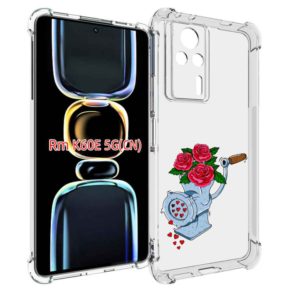 

Чехол MyPads Цветочные сердца для Xiaomi Redmi K60E, Tocco