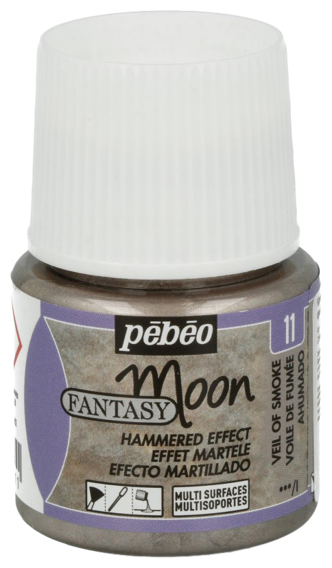 

Краска Pebeo Fantasy Moon 45 мл с фактурным эффектом дымчатая, Серый
