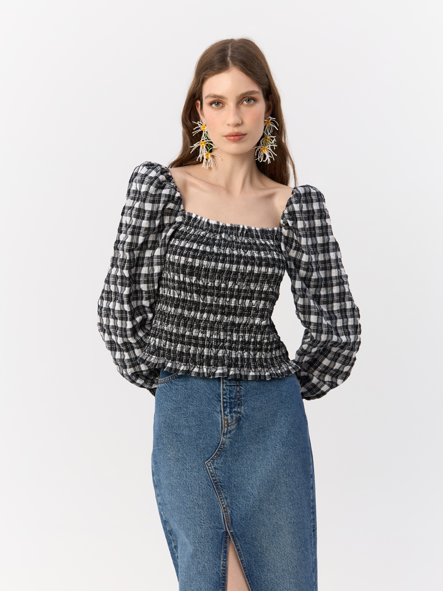 

Блуза женская H&M 898568001 черная XS, Черный, 898568001