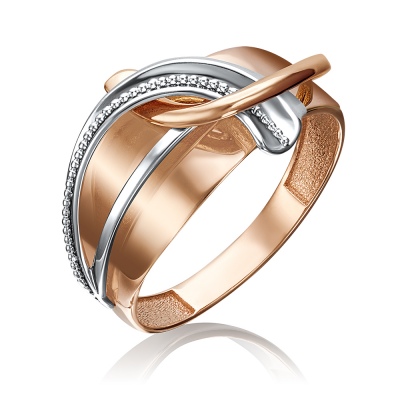 

Кольцо из золота р. 17,5 PLATINA jewelry 01-5223-00-000-1111-64, 01-5223-00-000-1111-64