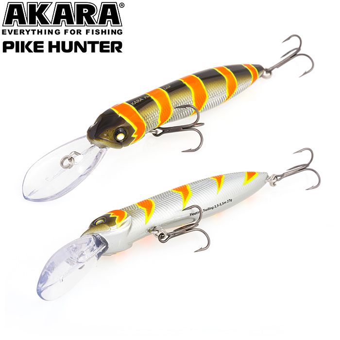 

Воблер Akara Pike Hunter 120F 27 гр 1 oz 4,7 in A106, Разноцветный, Pike Hunter