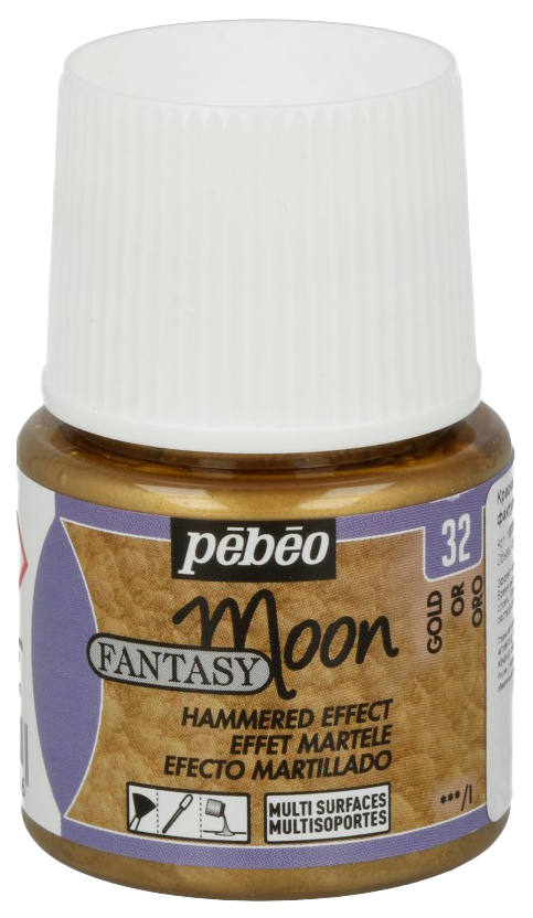 

Краска Pebeo Fantasy Moon 45 мл с фактурным эффектом под золото, Золотистый