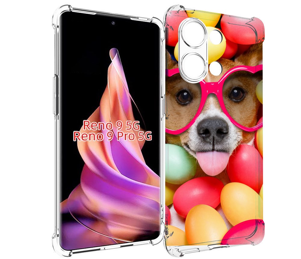 

Чехол MyPads Собака-в-яйцах для Oppo Reno 9/Reno 9 Pro, Прозрачный, Tocco