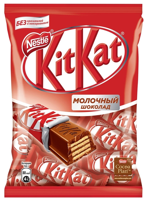 

Шоколадные конфеты KitKat Mini с хрустящей вафлей +-100 г