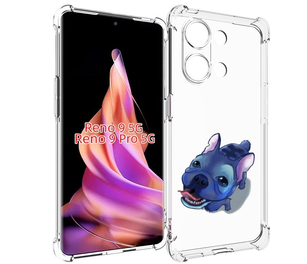 

Чехол MyPads Синий Пес для Oppo Reno 9/Reno 9 Pro, Прозрачный, Tocco