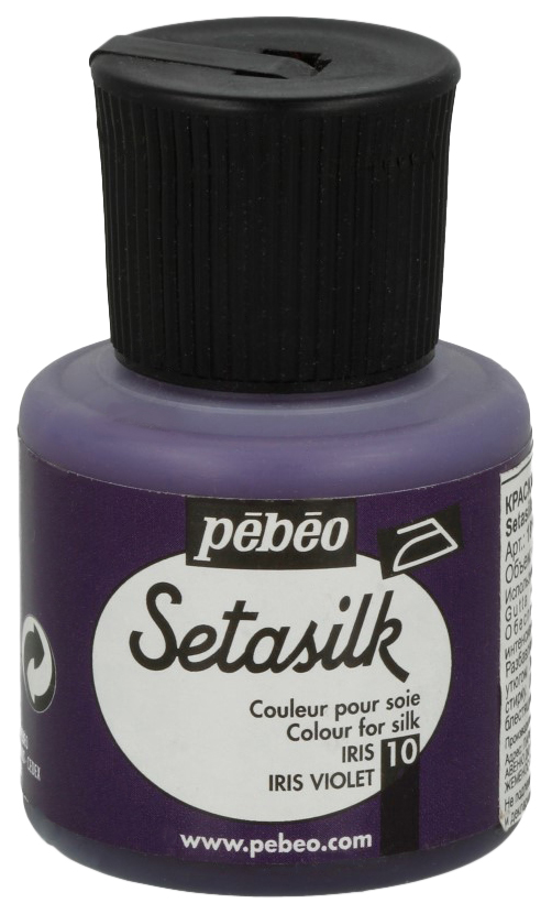 фото Краска по шелку pebeo setasilk 45 мл ирис фиолетовый