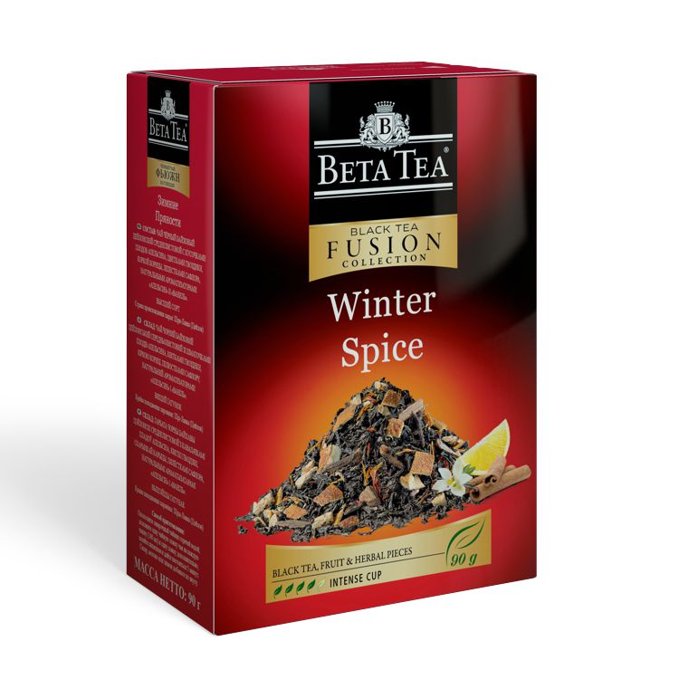 фото Чай черный beta tea фьюжн зимние пряности листовой 90 г