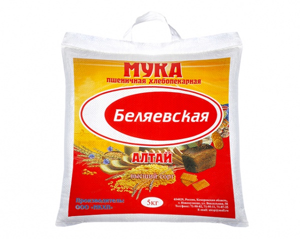 

Мука Беляевская пшеничная хлебопекарная 5 кг