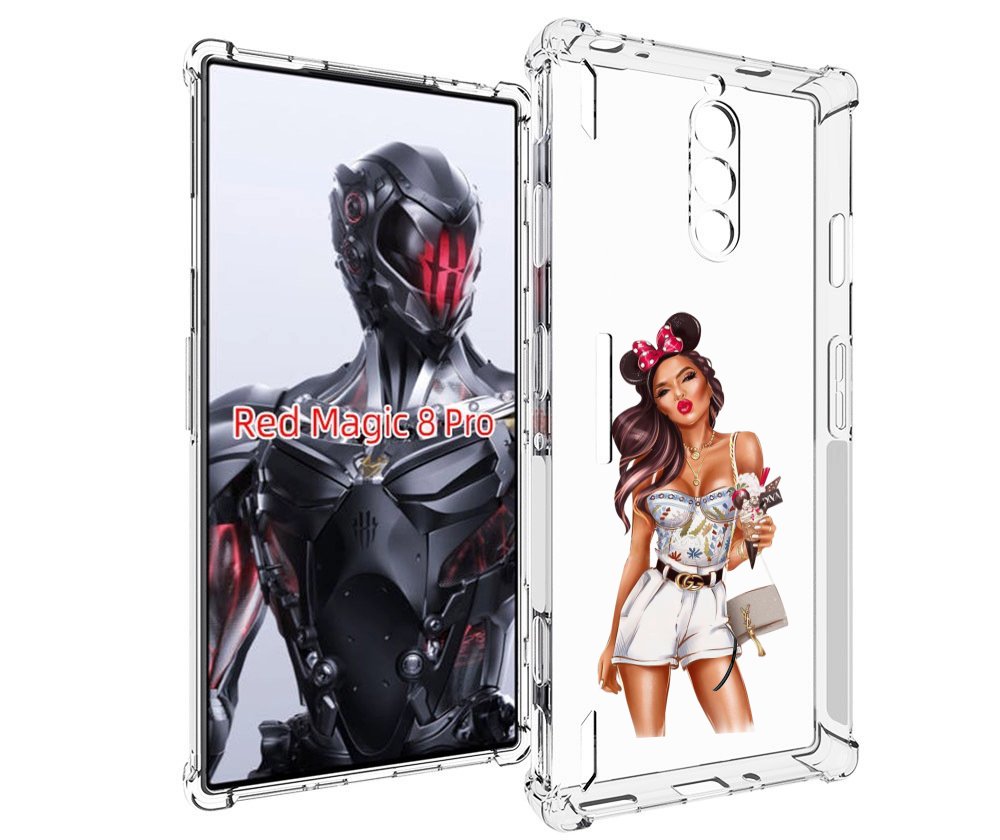 

Чехол MyPads Девушка-микки для ZTE Nubia Red Magic 8 Pro / Red Magic 8 Pro Plus, Tocco