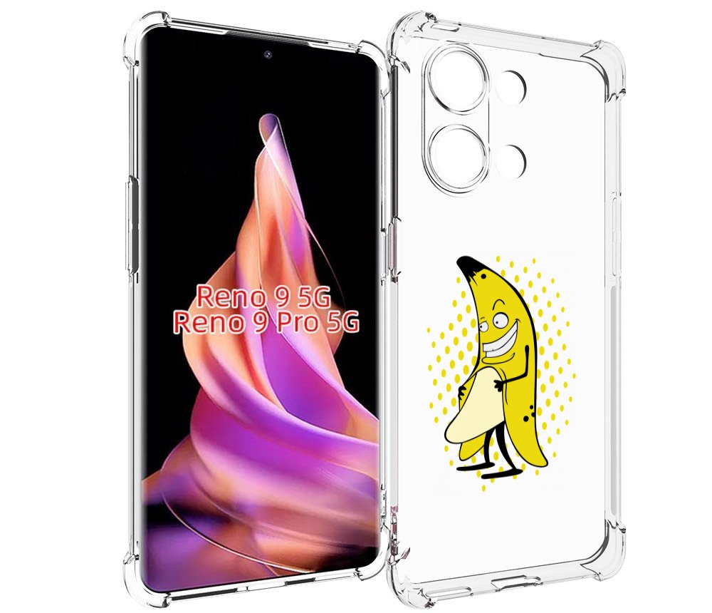 

Чехол MyPads Раздетый-банан для Oppo Reno 9/Reno 9 Pro, Прозрачный, Tocco