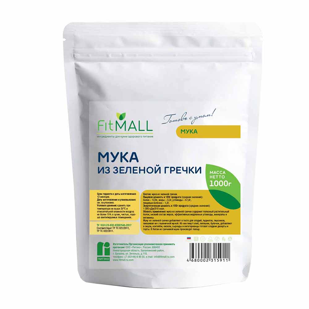 Мука зелёной гречки - Fit Parad