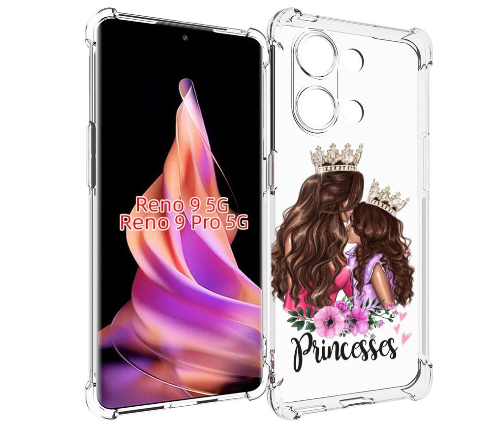 

Чехол MyPads Принцессы женский для Oppo Reno 9/Reno 9 Pro, Прозрачный, Tocco