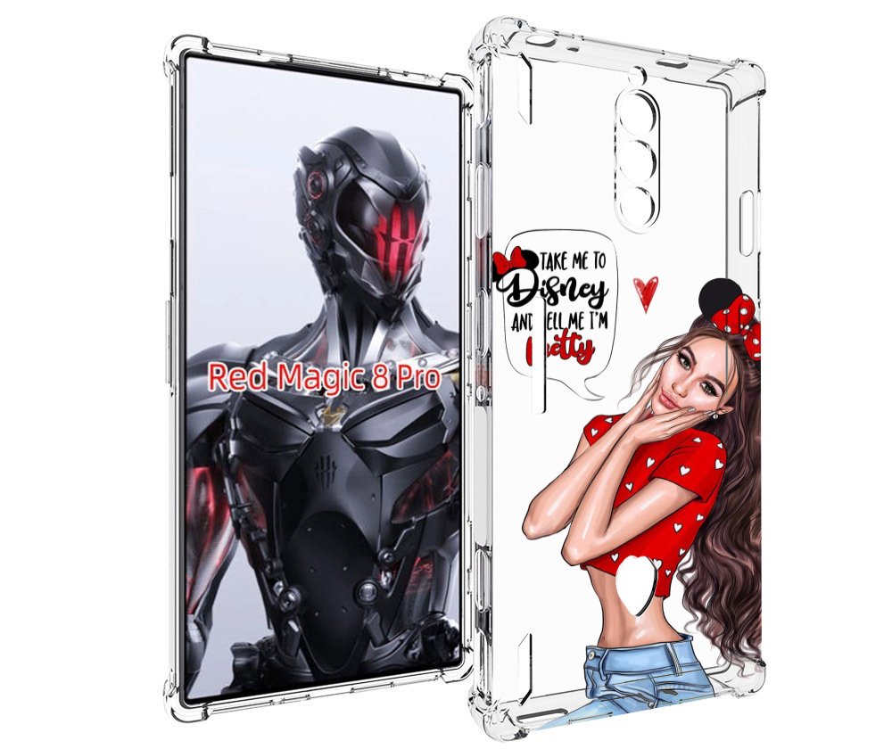 

Чехол MyPads Девушка-Мини женский для ZTE Nubia Red Magic 8 Pro / Red Magic 8 Pro Plus, Tocco