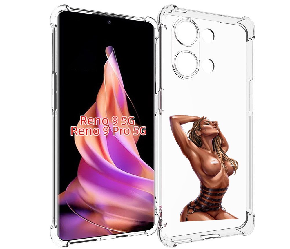 

Чехол MyPads Портупея денский для OPPO Reno 9 / Reno 9 Pro, Прозрачный, Tocco