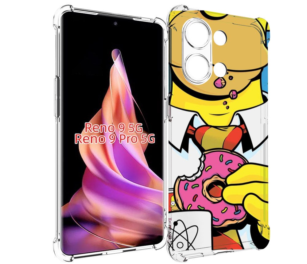 

Чехол MyPads Пончик для Oppo Reno 9/Reno 9 Pro, Прозрачный, Tocco