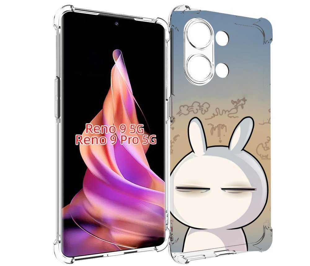 

Чехол MyPads Подозрительный-зайка для Oppo Reno 9/Reno 9 Pro, Прозрачный, Tocco