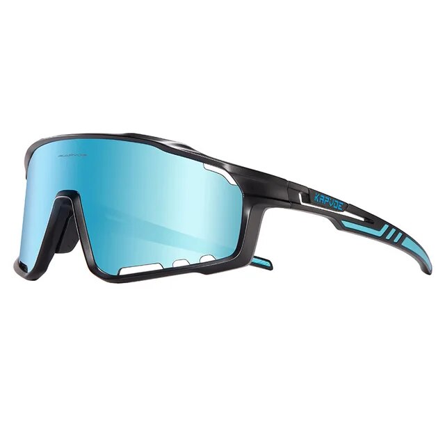 Спортивные солнцезащитные очки мужские Kapvoe KE-X76-3LENS голубые