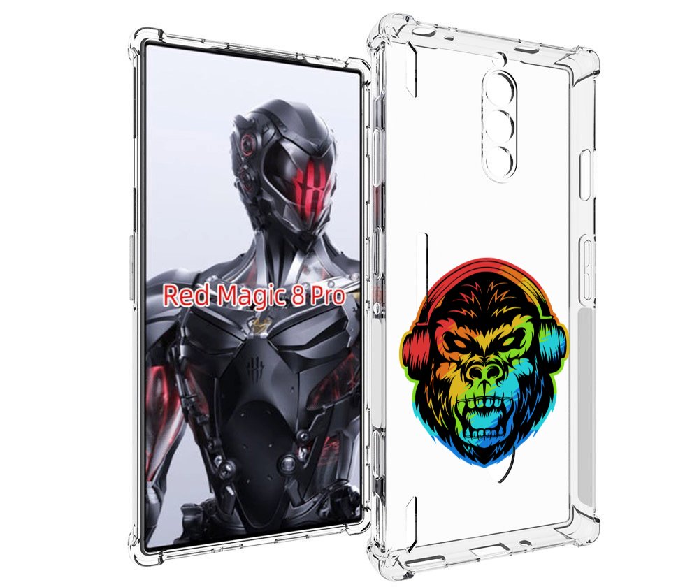 

Чехол MyPads Горилла-в-наушниках для ZTE Nubia Red Magic 8 Pro / Red Magic 8 Pro Plus, Tocco