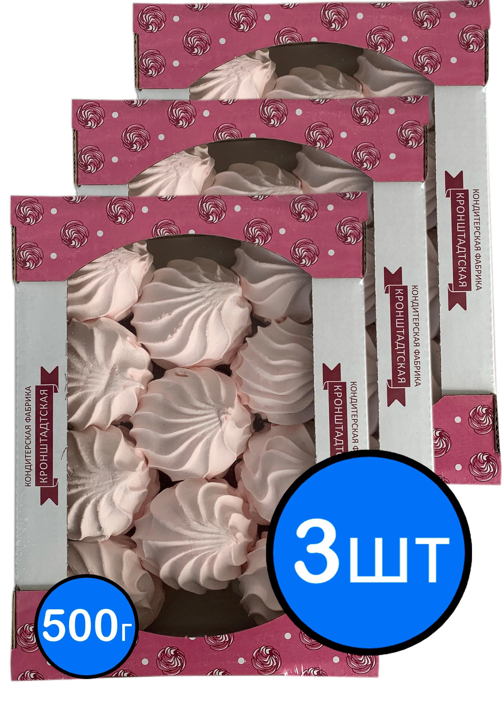 

Зефир КФ КРОНШТАДТСКАЯ со вкусом клюквы, 500г х 3шт