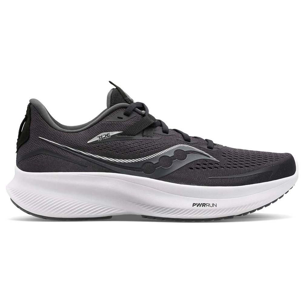 

Кроссовки мужские Saucony Ride 15 S20730-05 черные 9.5 US, Черный, Ride 15