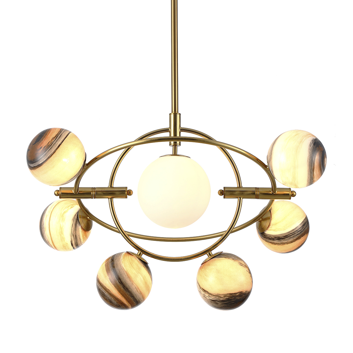 фото Люстра delight collection planet kg1122p-7b brass