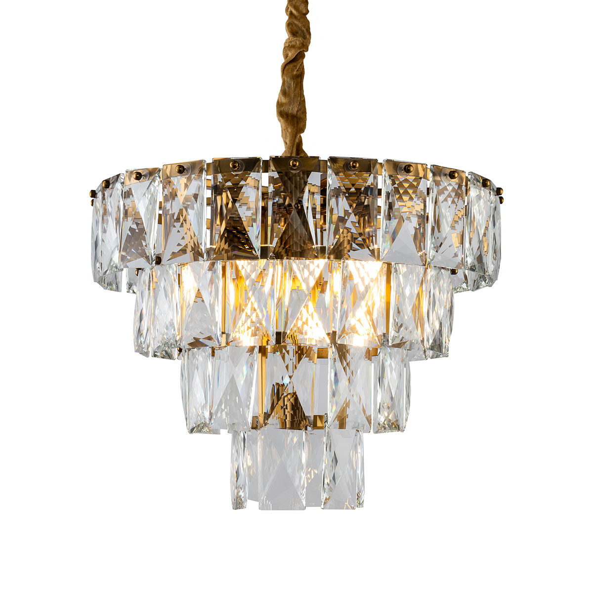 фото Люстра delight collection amazone kg1113p-7 brass/clear