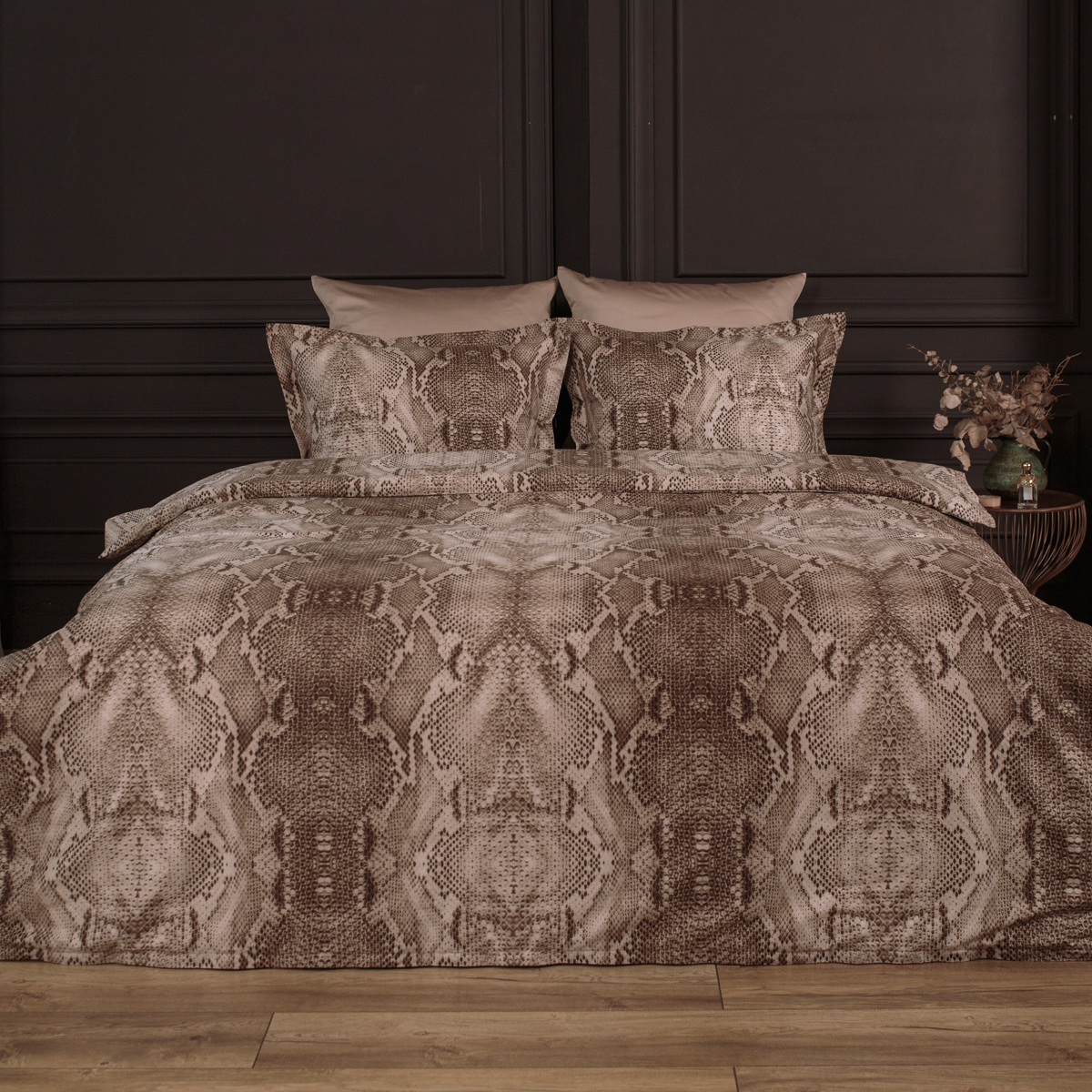 

ПОСТЕЛЬНОЕ БЕЛЬЁ МАКО-САТИН САВАННА, размер Евро (200x220см)