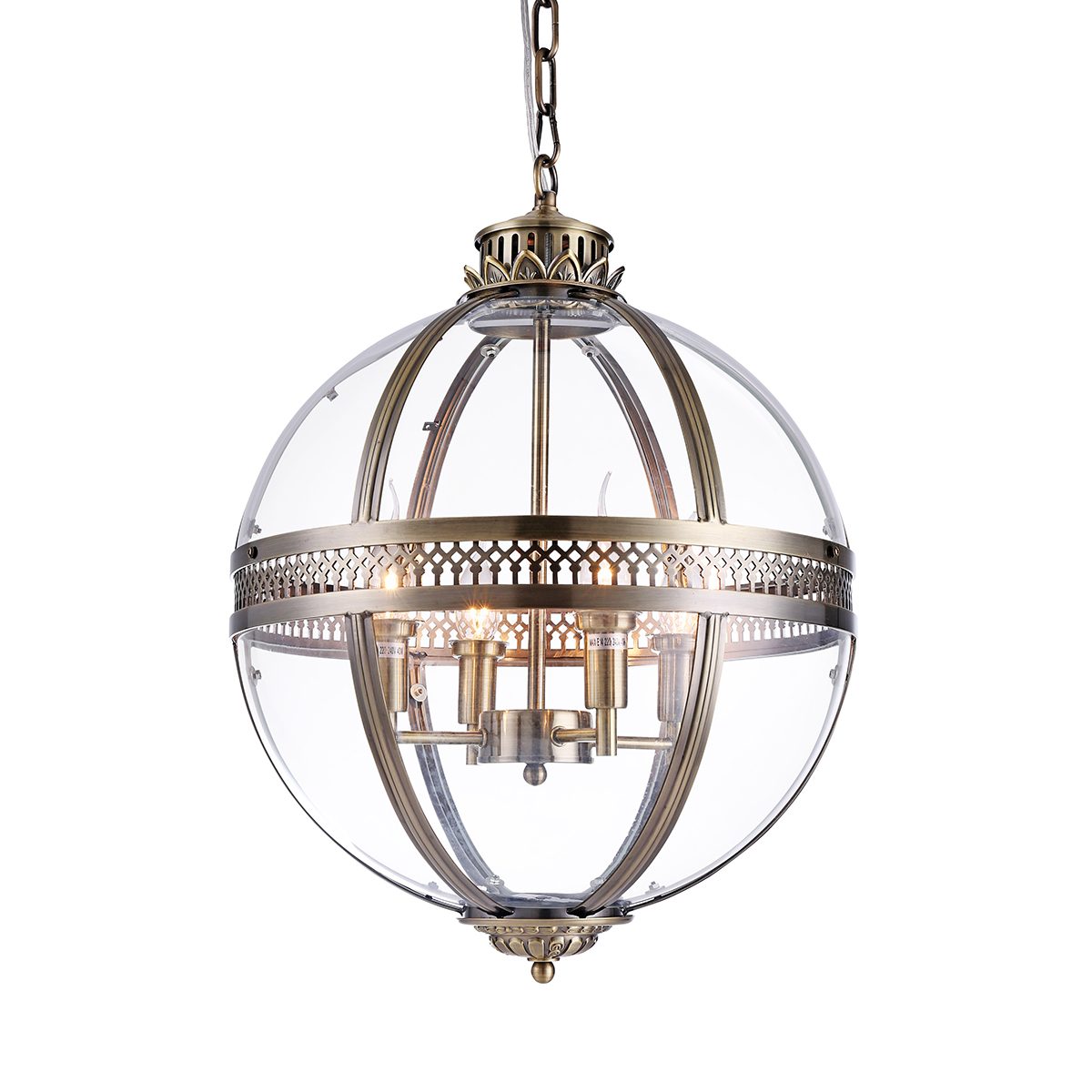 фото Люстра delight collection residential km0115p-4m antique brass