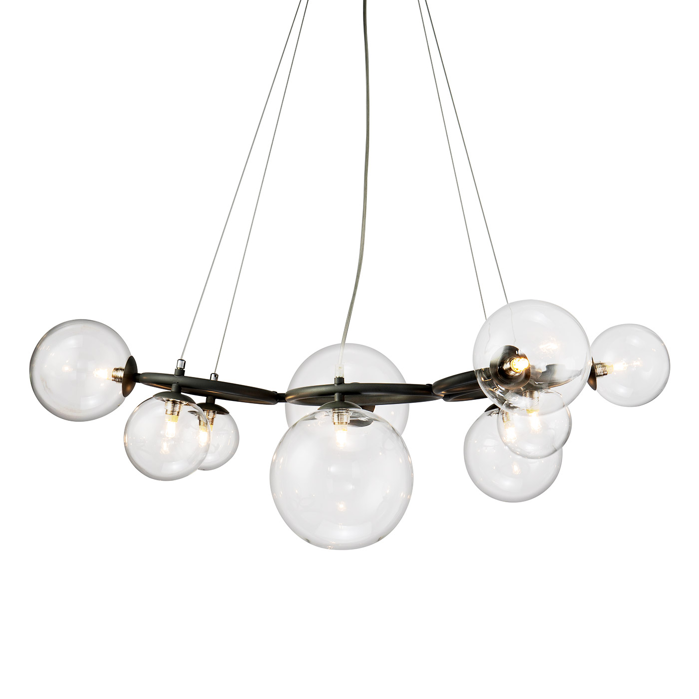 

Люстра Delight Collection Wendt KG1202P-9 grey/clear