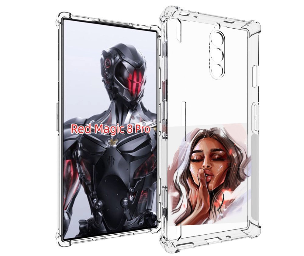 

Чехол MyPads Большие-губы женский для ZTE Nubia Red Magic 8 Pro / Red Magic 8 Pro Plus, Tocco
