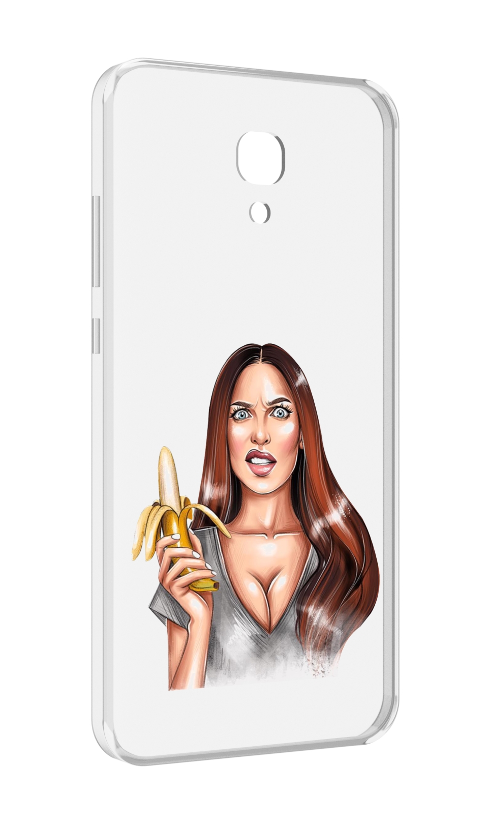 

Чехол MyPads девушка-с-бананом для Meizu M6 (M711Q), Прозрачный, Tocco