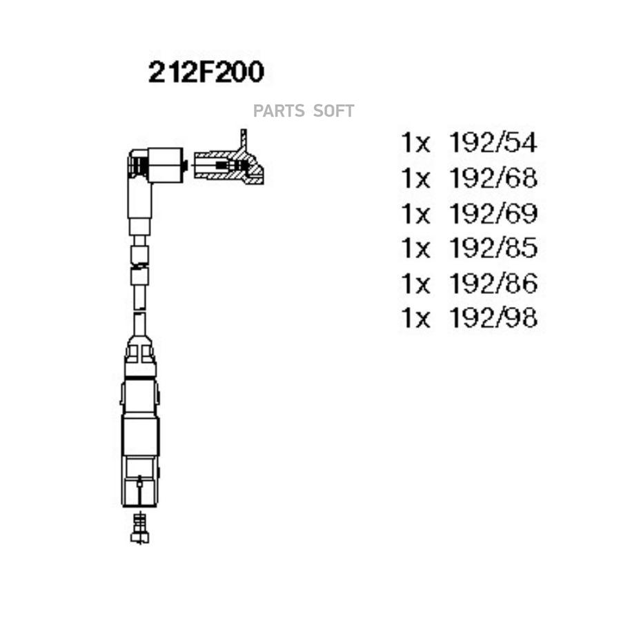 

Провода в/в к-т Ford/VW 2.8VR6 -00