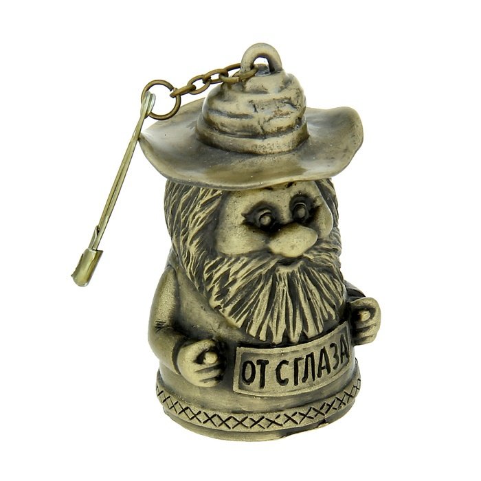 

Колокольчик "Домовой от сглаза" на булавке (5 см) Sima-land
