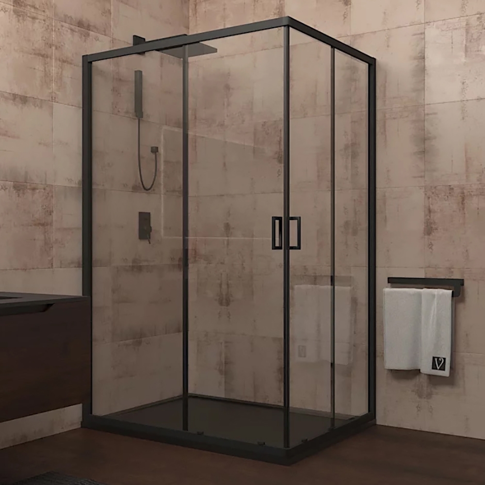 

Душевой уголок Veconi Rovigo 120x90х195 профиль черный, стекло прозрачное RV14-12090-01-C5, RV14-12090-01-C5