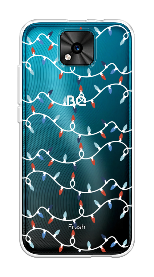 

Чехол на BQ 5533G "Разноцветная гирлянда", Белый;красный;синий, 201850-5