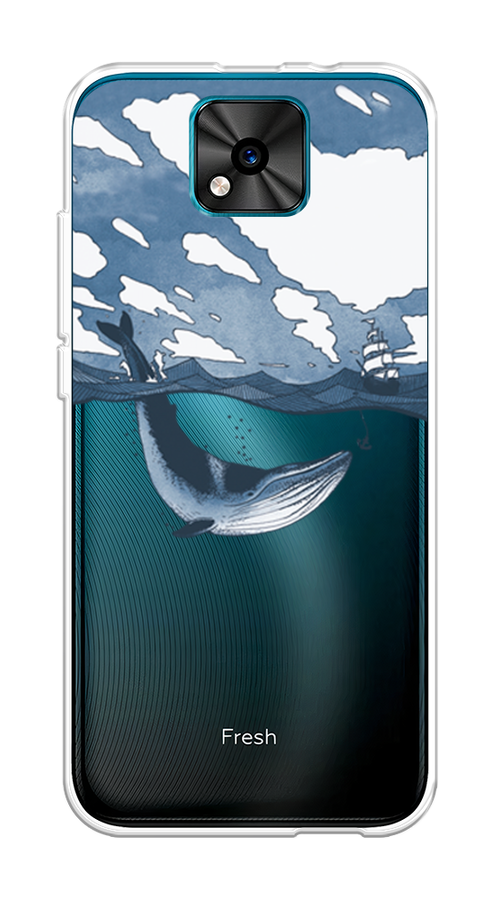 

Чехол на BQ 5533G "Большой кит", Синий, 201850-1