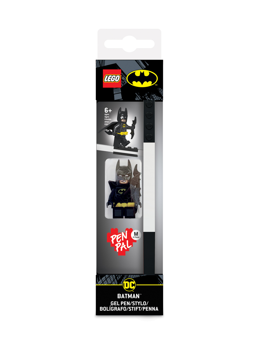 

Ручка гелевая LEGO DC Super Heroes Batman 52864, черная, 0,7 мм, 1 шт.
