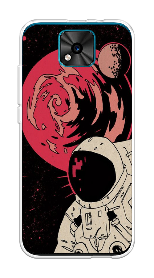 

Чехол на BQ 5533G "Космонавт возле Марса", Черный;красный, 201850-2