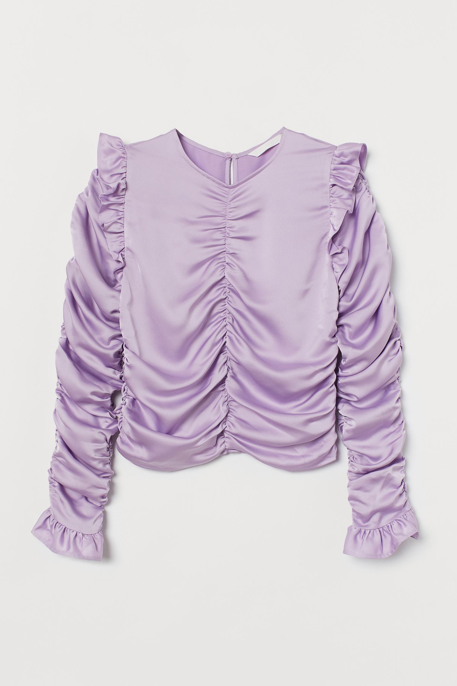 

Блуза женская H&M 930775001 фиолетовая XL, Фиолетовый, 930775001