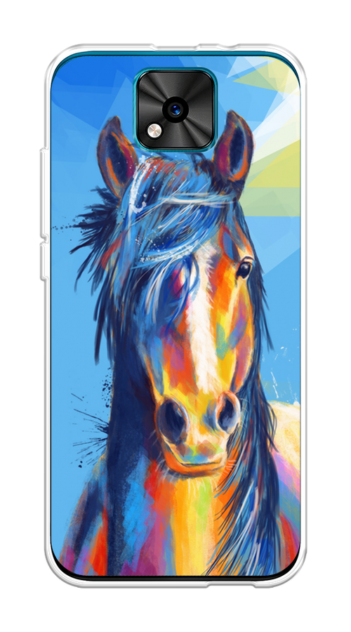 

Чехол на BQ 5533G "Лошадь арт 3", Голубой;желтый;синий, 201850-1