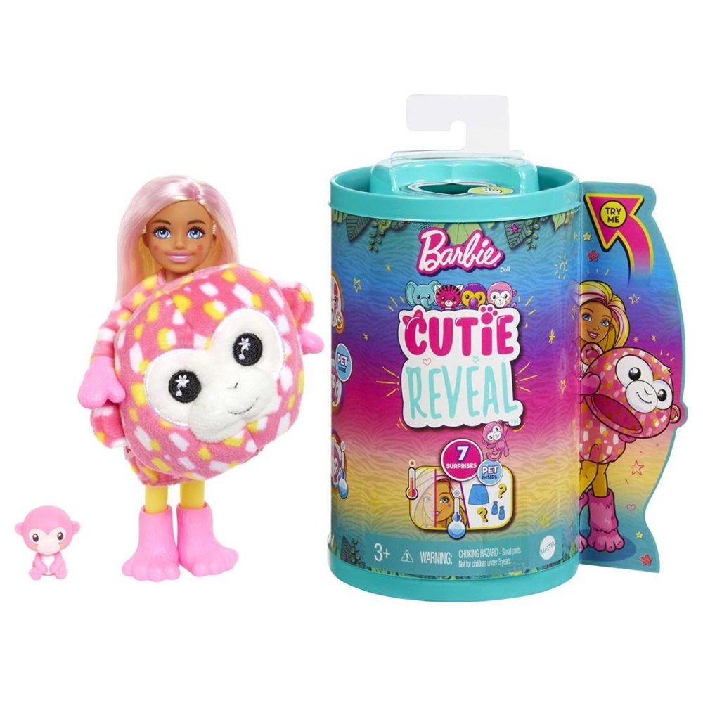 Кукла Mattel Barbie Челси с аксессуарами серия Джунгли - Обезьяна, HKR14 кукла барби cutie reveal подарочный набор barbie с 35 сюрпризами